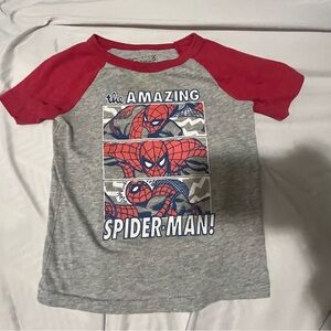 Marvel Spider-Man Short Sleeve Tee Red Gray